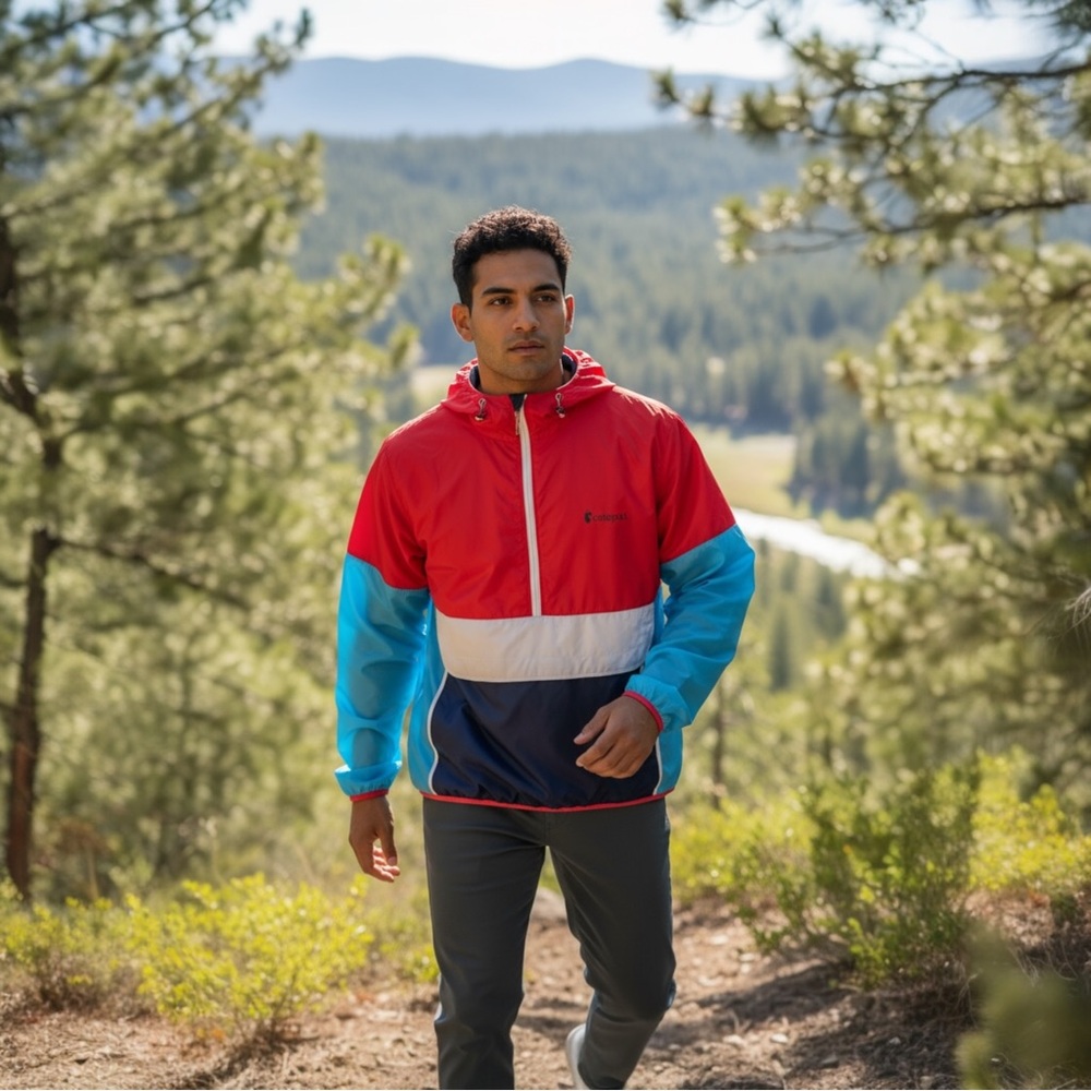 Cotopaxi Color Block Teca Technical Windbreaker B… - image 1